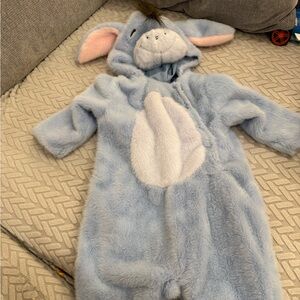 Pottery Barn Kids Light Blue and White Eeyore Plush baby Costume rare